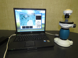 Olympus MIC-D Inverted Digital Microscope w/ Laptop & Image Recording Software