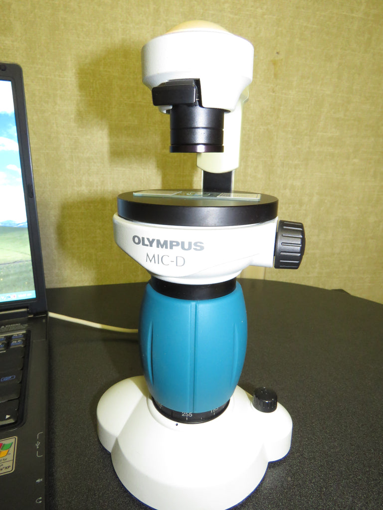 Olympus MIC-D Inverted Digital Microscope w/ Laptop & Image Recording ...