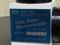 Narishige WR-88 Three Dimensional Aqua Purificate Water Robot Micromanipulator
