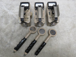 Ludlum Measurements Inc, Model 14C Survey Meter / 44-9 probes lot of 3 for parts or repair