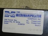 NEW Micromanipulator 3 inch (72-3-R-XX) 72 Series Probe Holder 213120