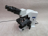 Olympus BX41TF microscope with U-AC2 condenser, U-BI30-2 widefield binocular Head, 3 objectives