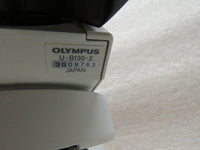 Olympus BX41TF microscope with U-AC2 condenser, U-BI30-2 widefield binocular Head, 3 objectives