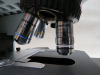 Olympus BX41TF microscope with U-DCW darkfield condenser, U-BI30-2 widefield binocular Head, 3 objectives
