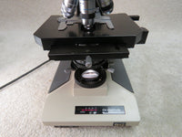 Olympus BH-2 BHTU microscope with 4 objectives, 2 condensers (Abbe, Darkfield), case