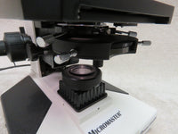 Fisher Scientific Micromaster 12-563-31 microscope, 4 objectives, digital imaging, LCD viewer