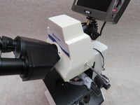 Fisher Scientific Micromaster 12-563-31 microscope, 4 objectives, digital imaging, LCD viewer