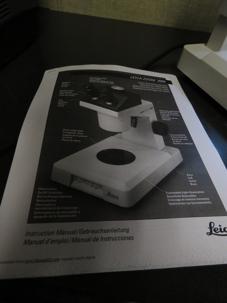 Microscope 2000 Model Lab Record Leica ZOOM 2000 Model Z45V Stereo Inspection Microscope - Good Bulbs ...