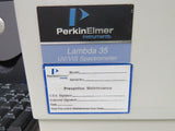Perkin Elmer Lambda 35 UV/Vis Spectrophotometer w/ PC UV Winlab 5.1.5, variable BW