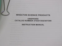 Wheaton Unispense Peristaltic Pump Liquid Dispenser - Dispense Volume Tested