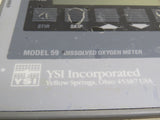 YSI Model 59 Dissolved Oxygen meter with power supply