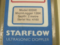 STARFLOW Model 6526E Micrologger 128k Depth 2 Meter Ultrasonic Doppler Probe