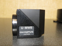Olympus IX-RFAC Microscope 4 Cube Turret with U-NMB U-MWG U-MWB Cubes