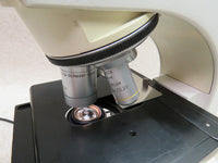 Leica DMLS microscope, trinocular head, 4 objectives