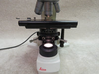 Leica DMLS microscope, trinocular head, 4 objectives