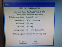 HP Agilent 6890A G1530A GC G1098A 5973A Diffusion EI MSD, S/SL, PP see tune report
