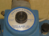 Phipps and Bird Model 300 Six 6 Position Jar Tester / Lab Paddle Stirrer 0-100 RPM