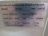 Tuttnauer 3870EA Automatic Autoclave Steam Sterilizer Air Dryer & Printer