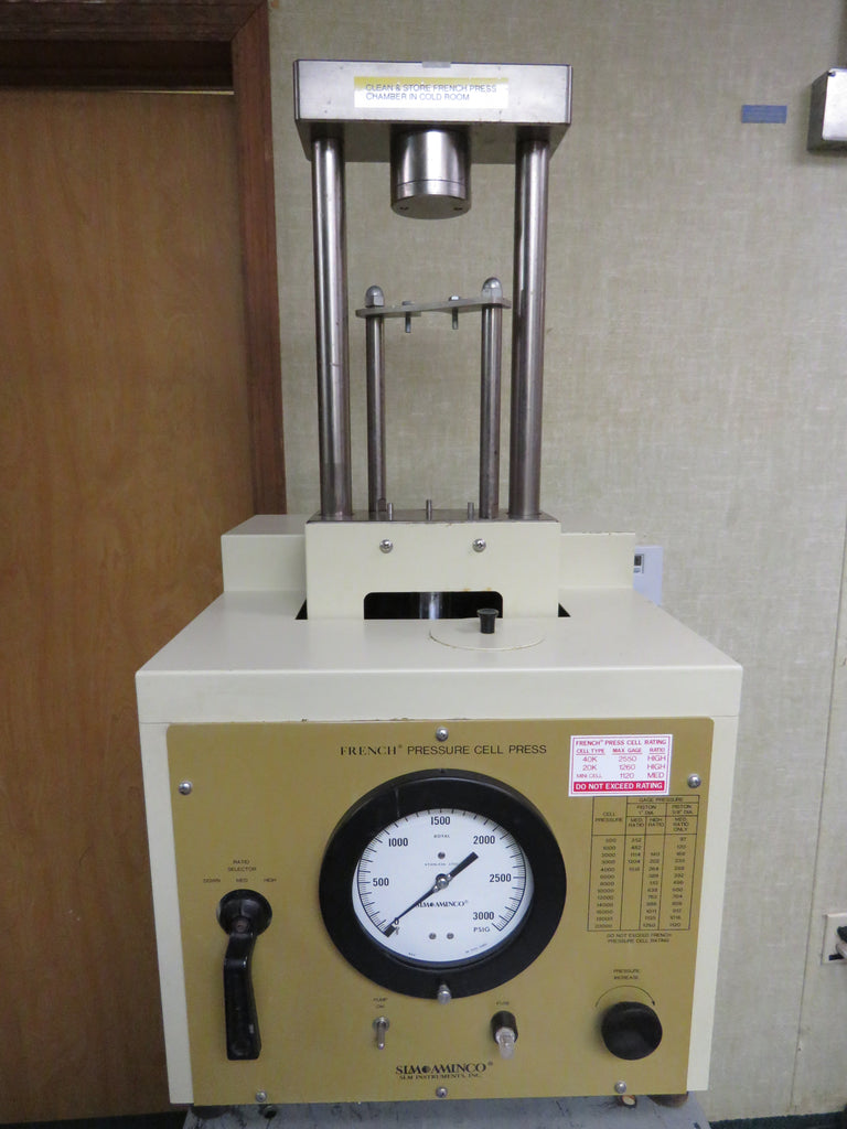 Press Cell Machine SLM Aminco FA-078 FRENCH Pressure Cell Press 115V | Express Lab Werks, LLC