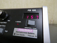 Fisherbiotech Electrophoresis System FB105 Power Supply 300mA @ 150-250V, 500mA below 150V