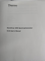 Thermo NanoDrop ND-1000 UV/Vis Spectrophotometer w/ Laptop & USB cable