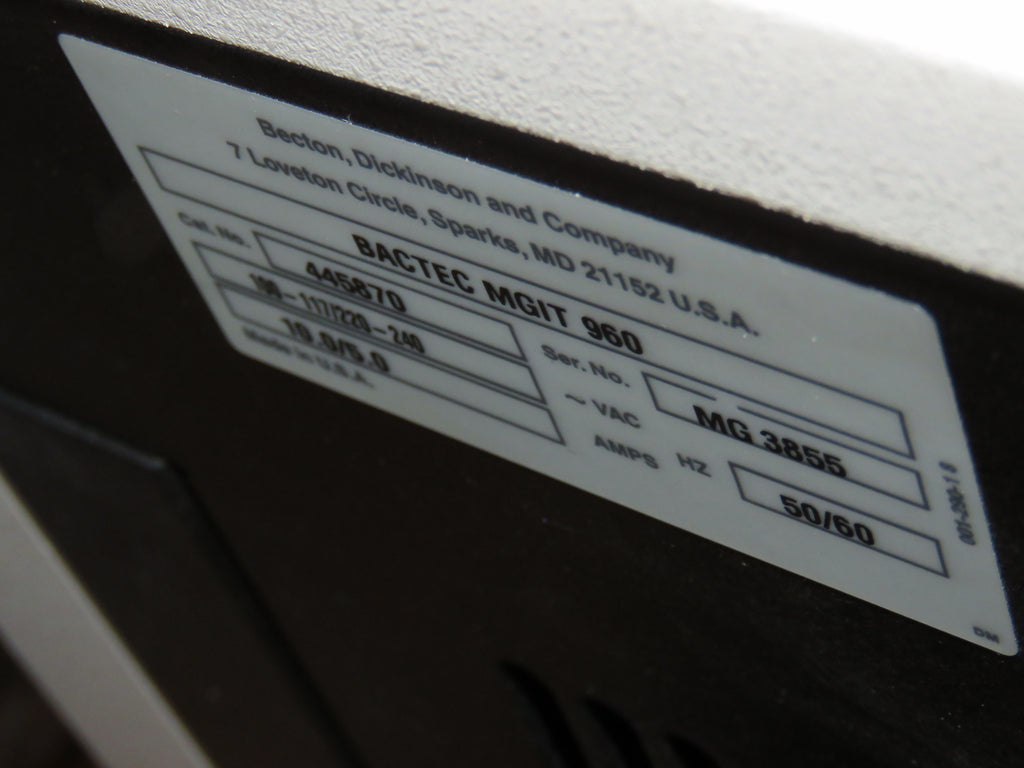 BD Bactec FX Blood Culture System DUAL STACK with BD Bactec MGIT 960 ...