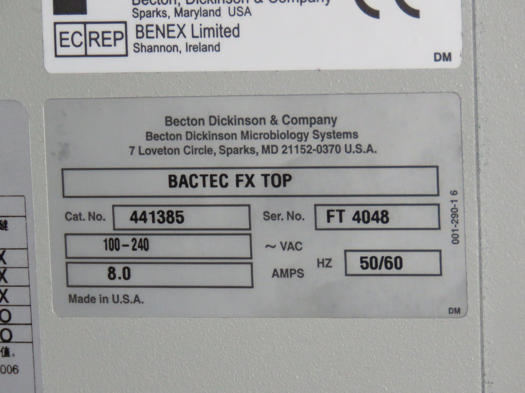 BD Bactec FX Blood Culture System DUAL STACK with BD Bactec MGIT 960 ...