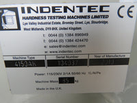 Zwick Roell ZHR Material Hardness Tester Machine Indentec 4150AK