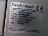 Zwick Roell BUP 200 Sheet Metal Testing Machine 200kN