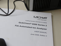 LACHAT QuiKChem QC8500 Series II Flow Injection Analysis ASX-260 RP-150 PDS-200 w/ PC