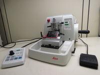 2007 Leica RM2255 Fully Automated Rotary Microtome w/ Remote control & Foot Pedal