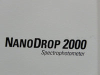 Thermo NanoDrop ND-2000 UV/Vis Spectrophotometer w/ power supply & USB cable