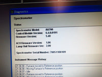 Perkin Elmer AAnalyst 700 Atomic Absorption Spectrometer with Control Computer