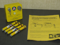 Civil Defense CD V-750 Dosimeter Charger w/ 4 V-742 Dosimeter QFD Pens - Tested