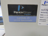 Perkin Elmer Lambda 25 UV/Vis Spectrophotometer w/ PC UV Winlab 6.0.3 ES