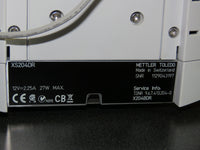 Mettler Toledo XS204DR Analytical Balance Scale - Weight Verified - Excellent Condition