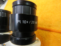Zeiss Axioskop Microscope Trinocular head 45 35 22 w/ camera, photo tube 45 29 97