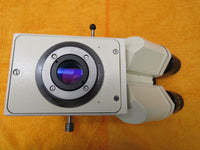 Zeiss Axioskop Microscope Trinocular head 45 35 22 w/ camera, photo tube 45 29 97