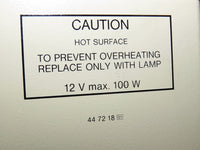 Zeiss AxioSkop Lamphouse Halogen 447218 12V 100W with 50W Bulb Installed