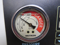 Metkon Qualitest Metapress-M 5 ton semi-automatic mounting press, excellent condition, warranty