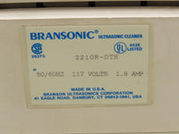 Branson 2210 2210R-DTH Ultrasonic Cleaner w/ Heat & Digital Controls!