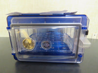 Secador 1.0 Desiccator Horizontal Blue Hygrometer w/ Clear Door UV Protection