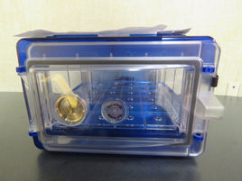 Secador 1.0 Desiccator Horizontal Blue Hygrometer w/ Clear Door UV Protection