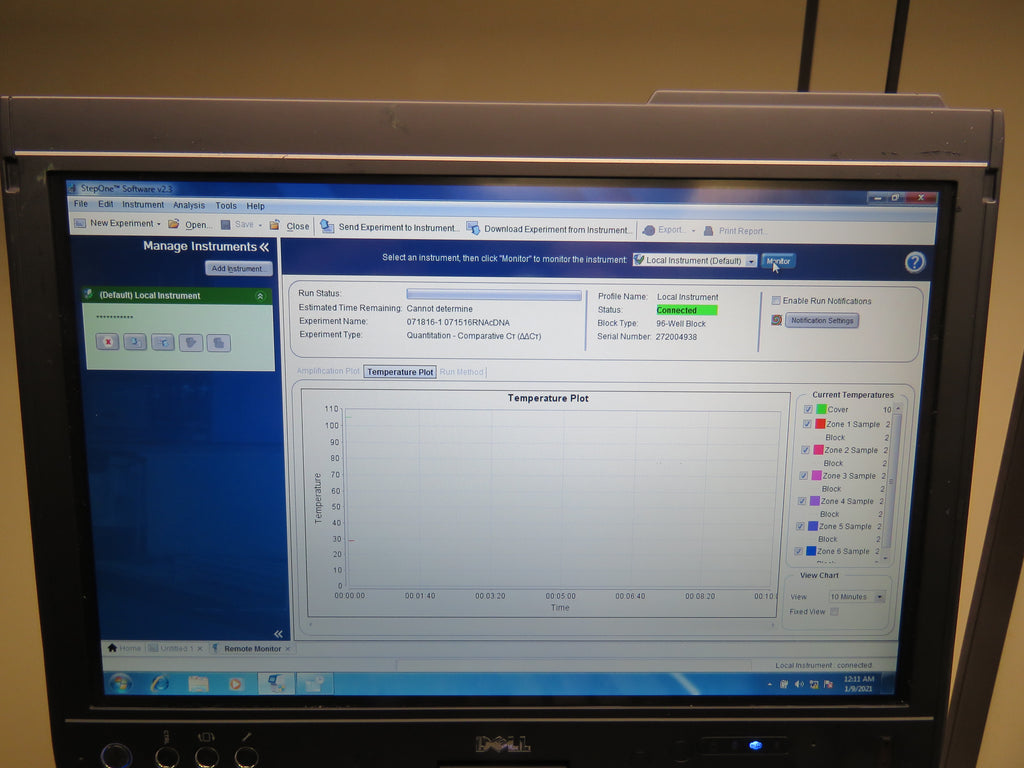 2011 ABI StepOnePlus Real Time PCR System with Step One Plus Control L ...