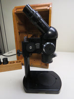 Vintage Carl Zeiss Jena Inspection Microscope with 6,3x and 25x Optics 385442 Germany