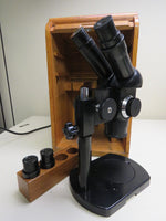 Vintage Carl Zeiss Jena Inspection Microscope with 6,3x and 25x Optics 385442 Germany