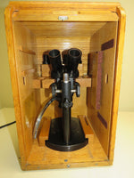 Vintage Carl Zeiss Jena Inspection Microscope with 6,3x and 25x Optics 385442 Germany