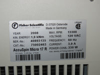 Fisher Scientific accuSpin Micro 17R centrifuge w/ 24 place rotor - Excellent Shape!