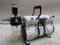 Welch Oil-Less 1/3 HP Piston Dry Laboratory Vacuum Pump, 115VAC,  29.8" Hg