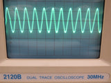 BK Precision 2120B Dual Trace 30MHz Oscilloscope